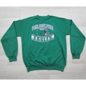 Vintage 90s Philadelphia Eagles Crewneck Sweatshirt Youth (XL) NFL Football‎